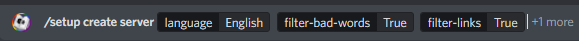 Filter-links option, true selected